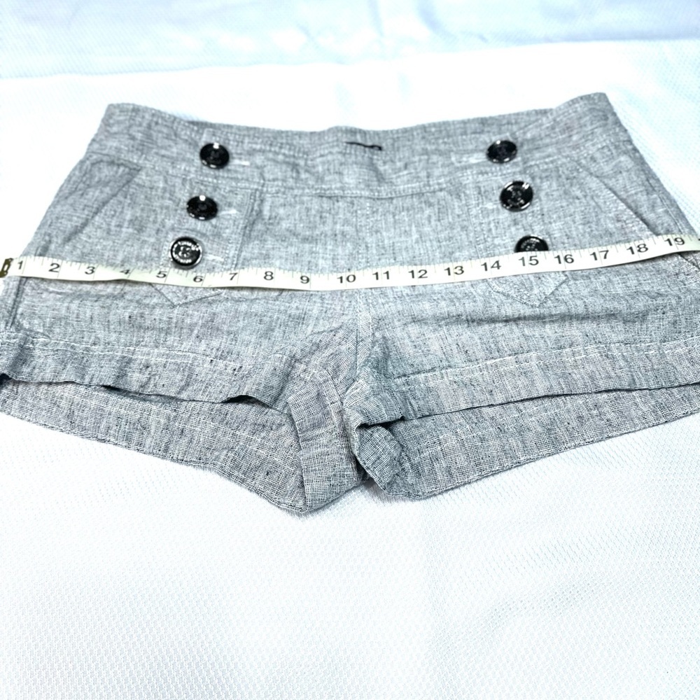 Express Gray High Waist Shorts with Nautical Flair - Picture 3 of 9